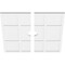 Ekena Millwork Rubik Architectural Grade PVC Contemporary Ceiling Medallion, Two Piece, 26"OD x 3"ID x 9"C x 1"P CMP26RK2-03000 - alternate 2